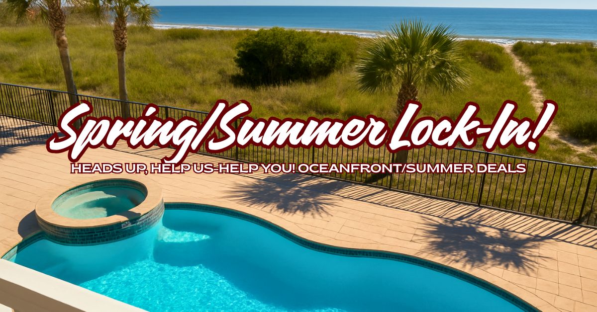 Spring & Summer Oceanfront Availability – Cherry Grove