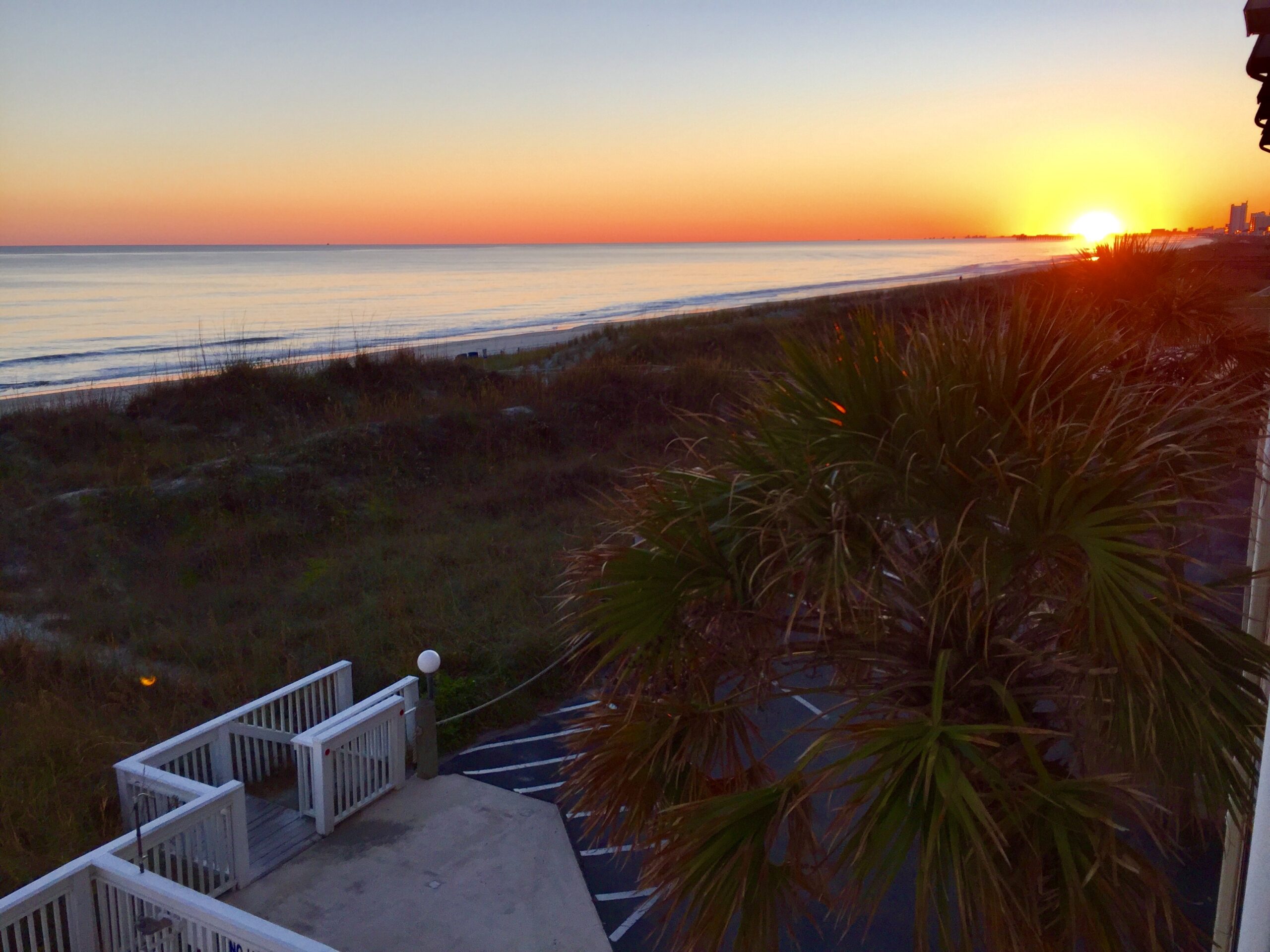 Cherry Grove sunset near a vacation rental