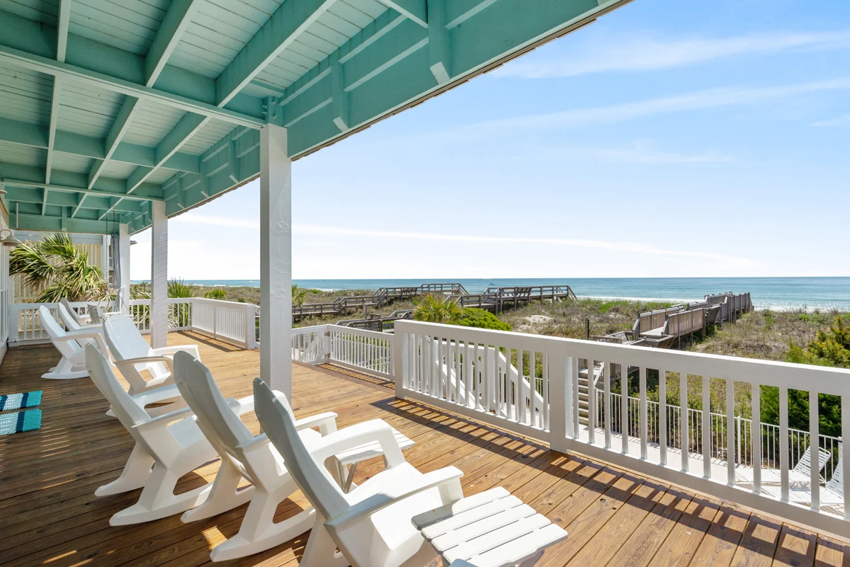 Morning coffee on the porch in Cherry Grove